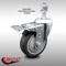 Service Caster 4 Inch SS Thermoplastic Rubber 12mm Threaded Stem Caster Total Lock Brake SCC-SSTSTTL20S414-TPRB-M1215 - alternate 3